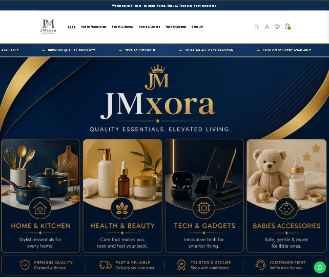 JMxora Shopify Store